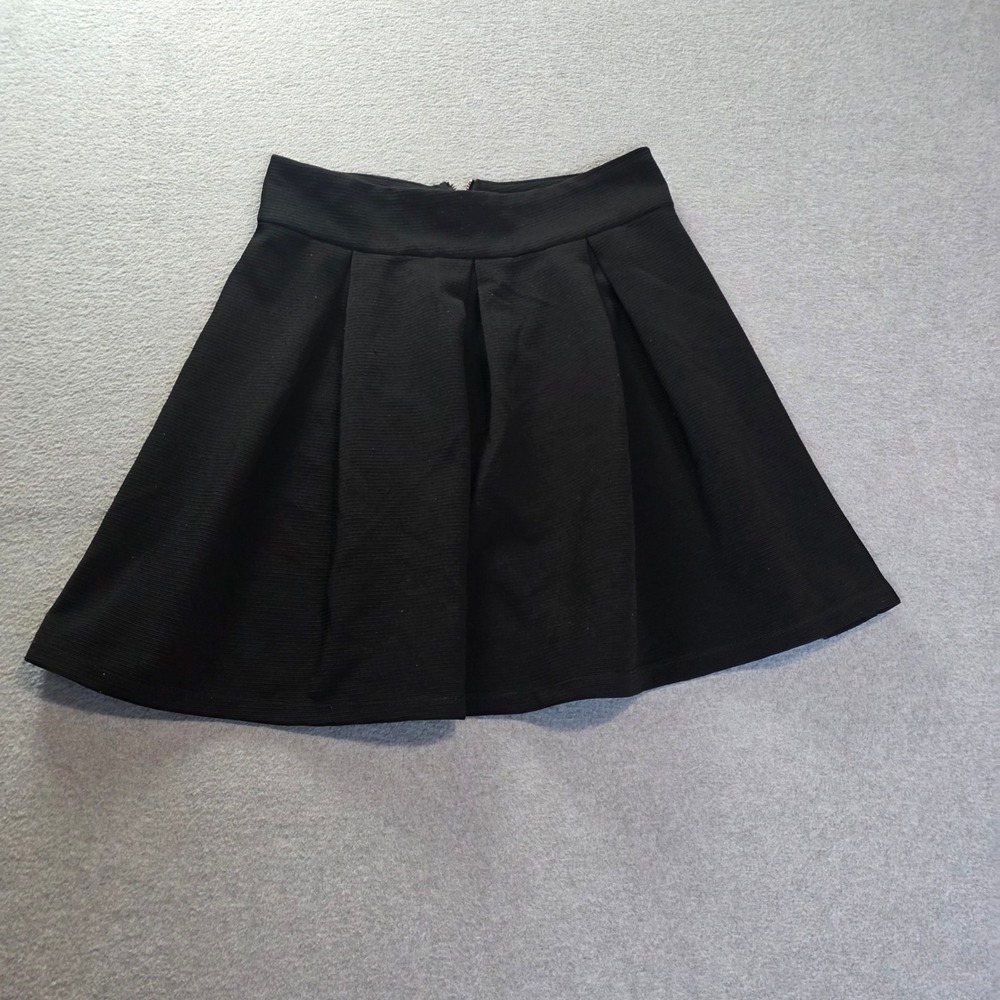 The Limited Pleated Skater Skirt Womens Size 2 Black A Line Fit Flare Mini Y2K